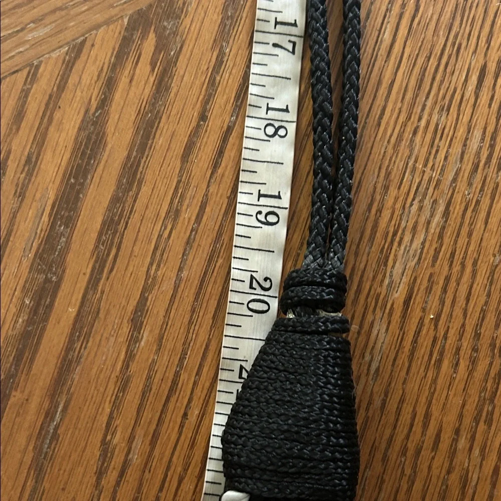 Vintage Braided Black and White Cord Rope Belt